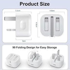 35W USB-C Fast Charger for iPhone & iPad (UK Plug)