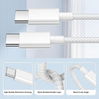 60W USB-C to USB-C Fast Charging Cable (3M)