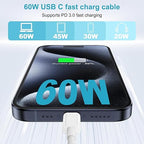 60W USB-C to USB-C Fast Charging Cable (3M)